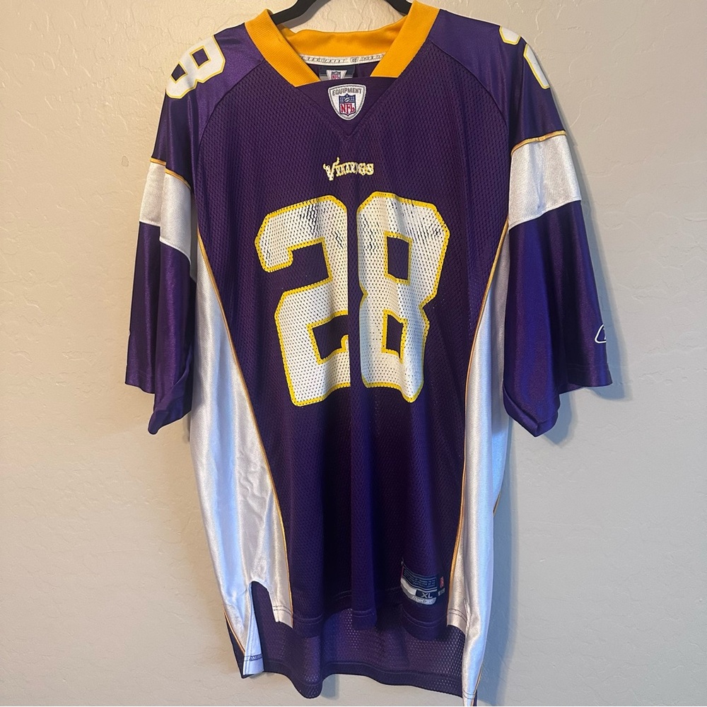 NFL Purple and White Jersey with Yellow Trim